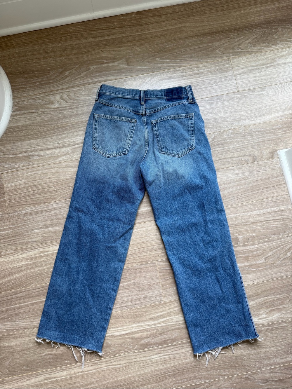 AMO Denim Women’s  High Rise Jeans Sz 27 100% Cotton Medium Wash - Picture 8 of 9